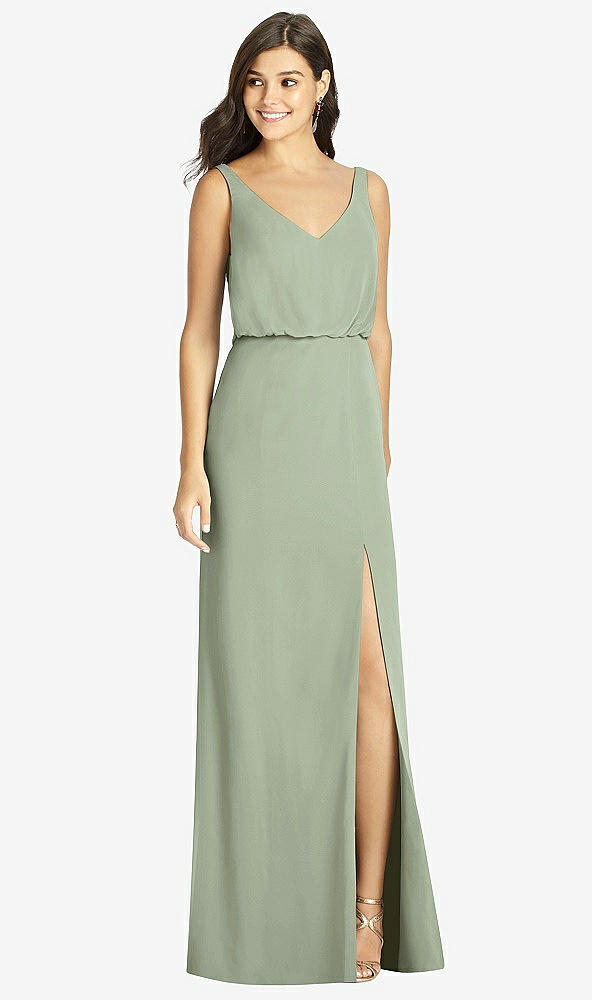 Front View - Sage Thread Bridesmaid Style Ines