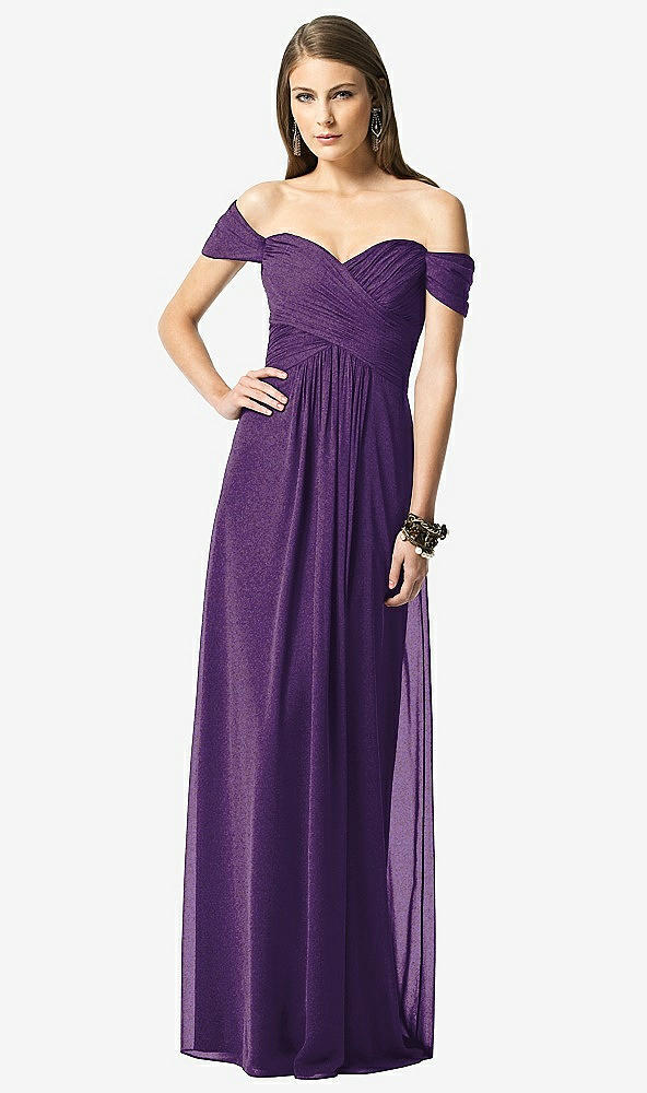 Front View - Majestic Gold Dessy Shimmer Bridesmaid Dress 2844LS