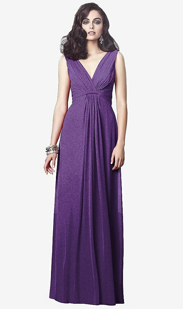 Front View - Majestic Gold Dessy Shimmer Bridesmaid Dress 2907LS