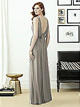 Rear View Thumbnail - Mocha Gold Dessy Shimmer Bridesmaid Dress 2955LS