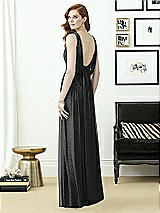 Rear View Thumbnail - Black Silver Dessy Shimmer Bridesmaid Dress 2955LS