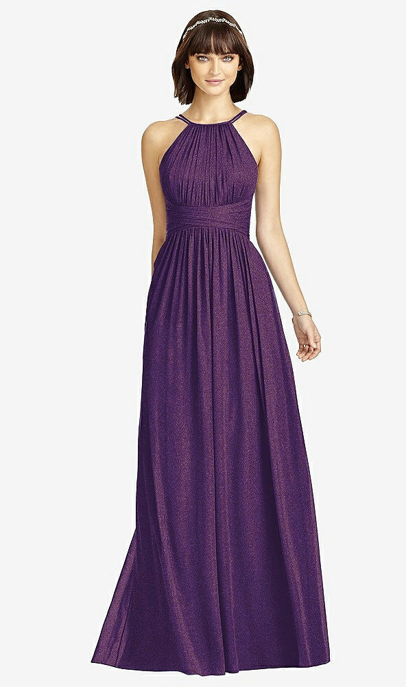 Front View - Majestic Gold Dessy Shimmer Bridesmaid Dress 2969LS