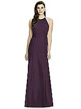 Rear View Thumbnail - Aubergine Silver Dessy Shimmer Bridesmaid Dress 2990LS