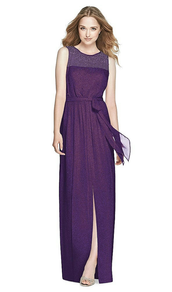 Front View - Majestic Gold Dessy Shimmer Bridesmaid Dress 3025LS