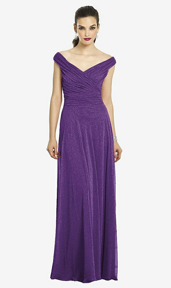 Front View - Majestic Gold After Six Shimmer Bridesmaids Dress 6667LS