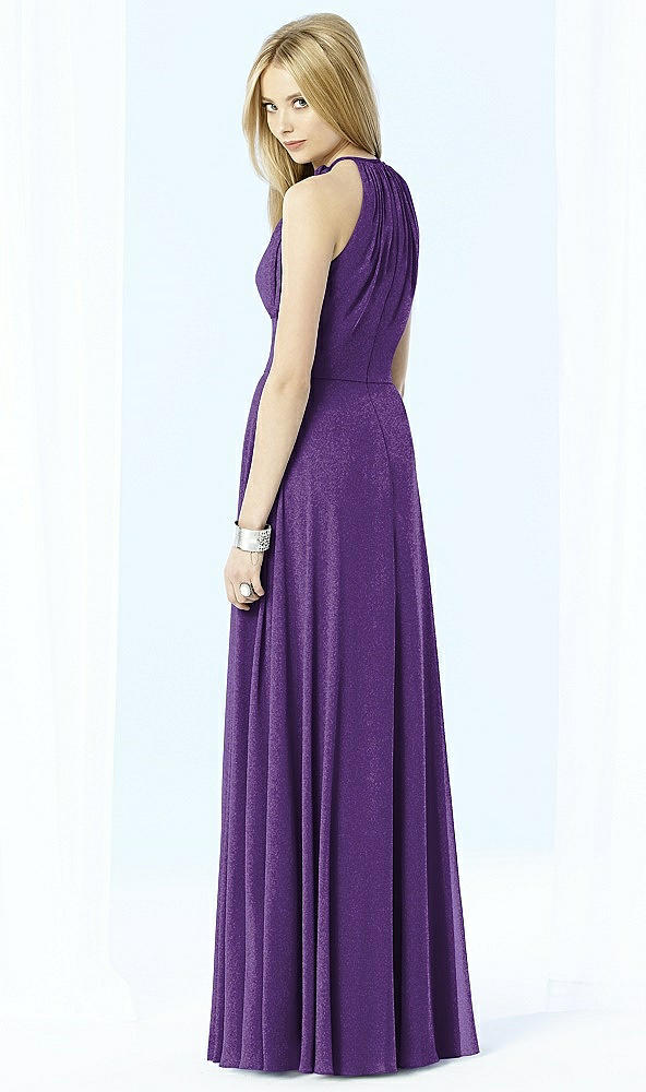 Back View - Majestic Gold After Six Shimmer Bridesmaid Dress 6704LS
