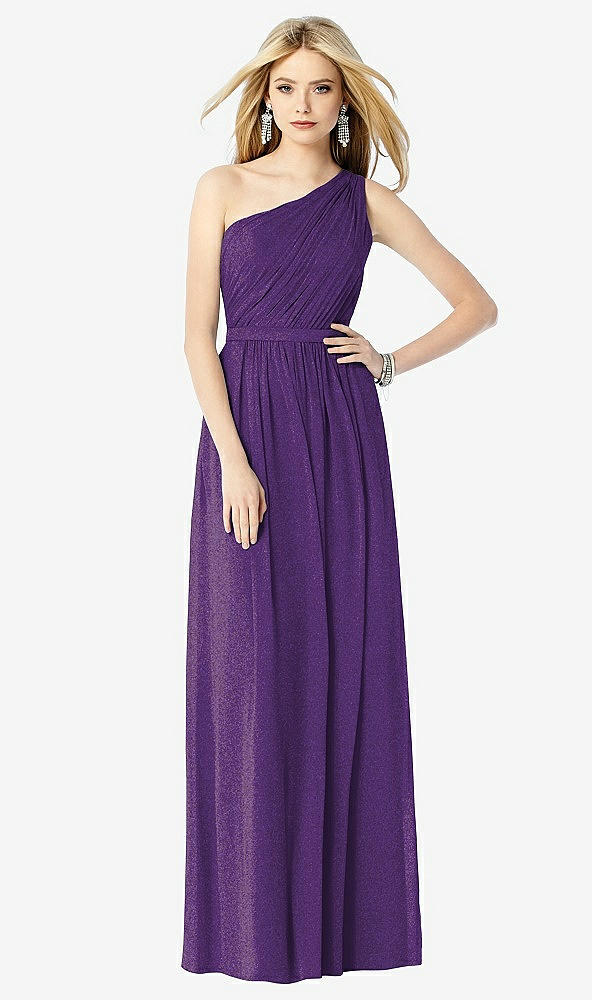 Front View - Majestic Gold After Six Shimmer Bridesmaid Dress 6706LS