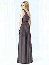 Rear View Thumbnail - Stormy Silver After Six Shimmer Bridesmaid Dress 6706LS