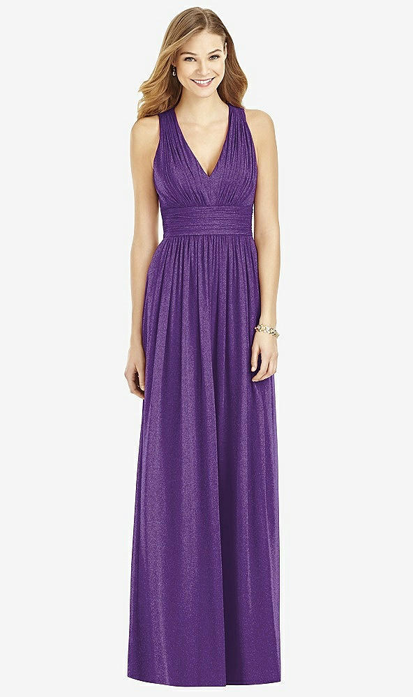 Front View - Majestic Gold After Six Shimmer Bridesmaid Dress 6752LS