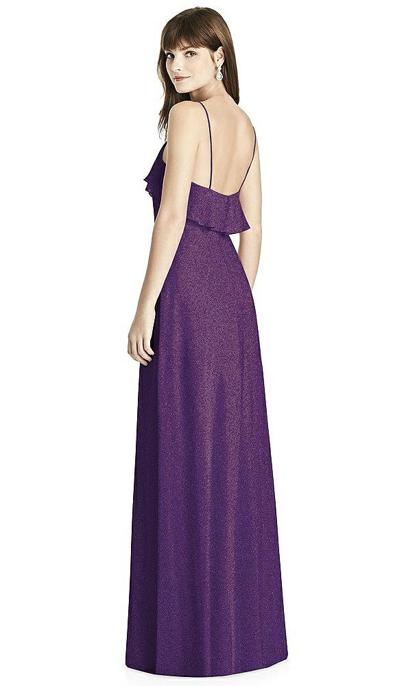 Back View - Majestic Gold After Six Shimmer Bridesmaid Dress 6780LS