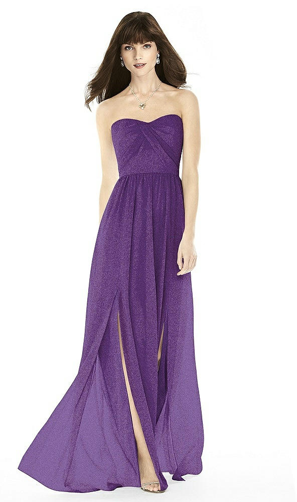 Front View - Majestic Gold After Six Shimmer Bridesmaid Dress 6794LS