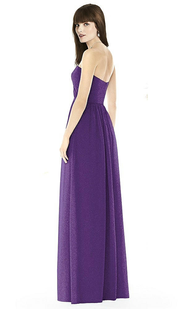 Back View - Majestic Gold After Six Shimmer Bridesmaid Dress 6794LS