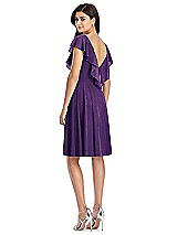 Rear View Thumbnail - Majestic Gold After Six Shimmer Bridesmaid Dress 6796LS