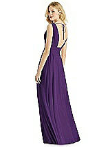 Rear View Thumbnail - Majestic Gold & Light Nude Bella Bridesmaids Shimmer Dress BB109LS