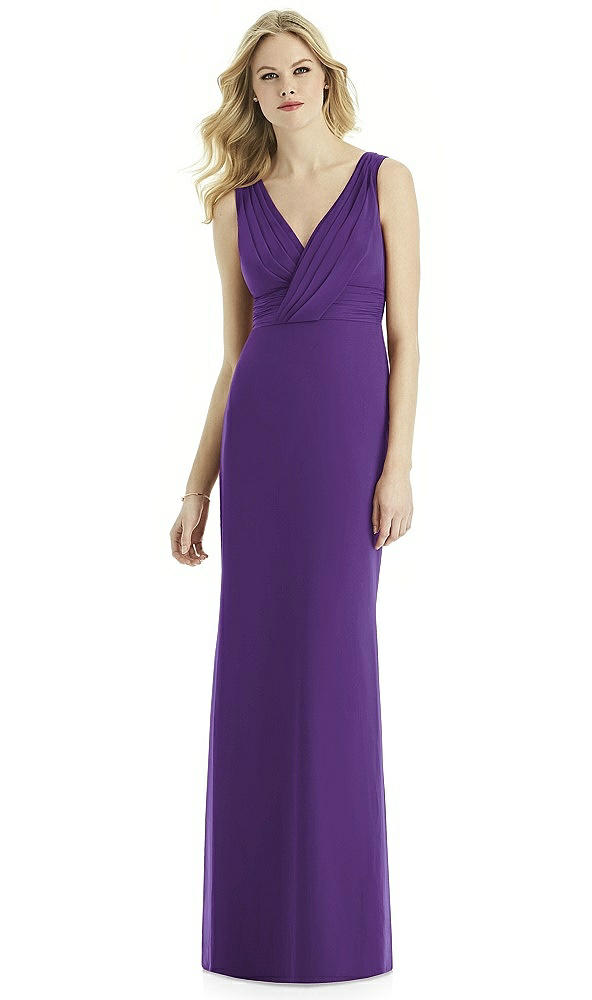 Front View - Majestic Gold Bella Bridesmaids Shimmer Dress BB113LS