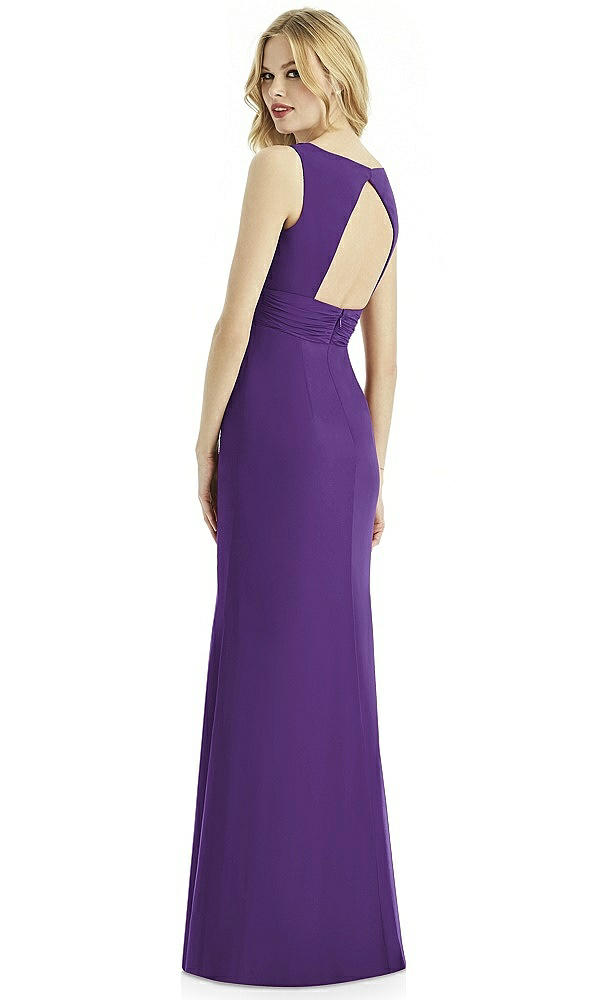 Back View - Majestic Gold Bella Bridesmaids Shimmer Dress BB113LS