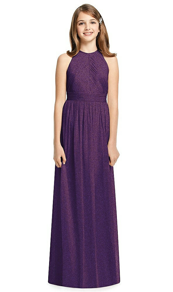 Front View - Majestic Gold Dessy Shimmer Junior Bridesmaid Dress JR539LS