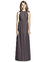 Front View Thumbnail - Stormy Silver Dessy Shimmer Junior Bridesmaid Dress JR539LS