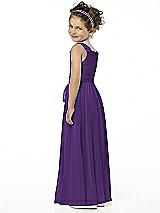Rear View Thumbnail - Majestic Gold Flower Girl Shimmer Dress FL4033LS