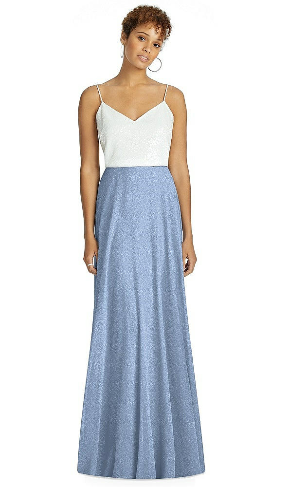 Front View - Cloudy Silver After Six Bridesmaid Skirt S1518LS