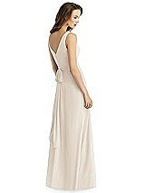 Rear View Thumbnail - Oat Thread Bridesmaid Style Layla