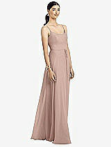 Alt View 1 Thumbnail - Neu Nude Spaghetti Strap Chiffon Maxi Dress with Jeweled Sash