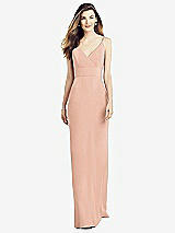 Alt View 1 Thumbnail - Pale Peach V-Back Spaghetti Strap Maxi Dress with Pockets