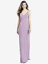 Alt View 1 Thumbnail - Pale Purple V-Back Spaghetti Strap Maxi Dress with Pockets