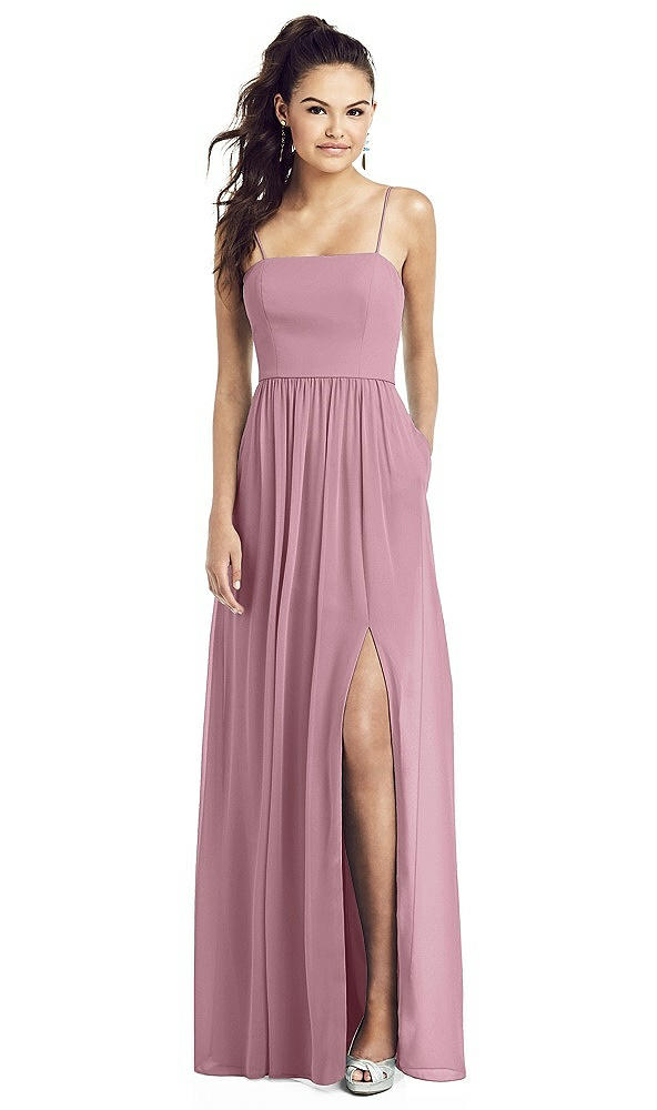 Front View - Dusty Pink Thread Bridesmaid UKTH017