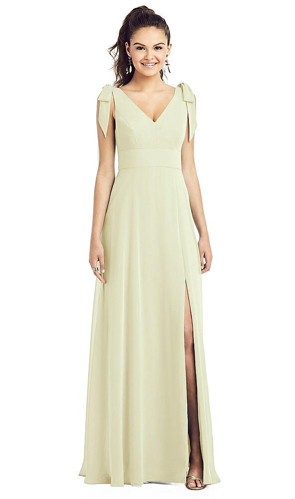 Front View - Butter Yellow Thread Bridesmaid UKTH018