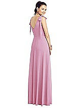 Rear View Thumbnail - Powder Pink Thread Bridesmaid UKTH018