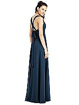 Rear View Thumbnail - Sofia Blue Thread Bridesmaid UKTH019