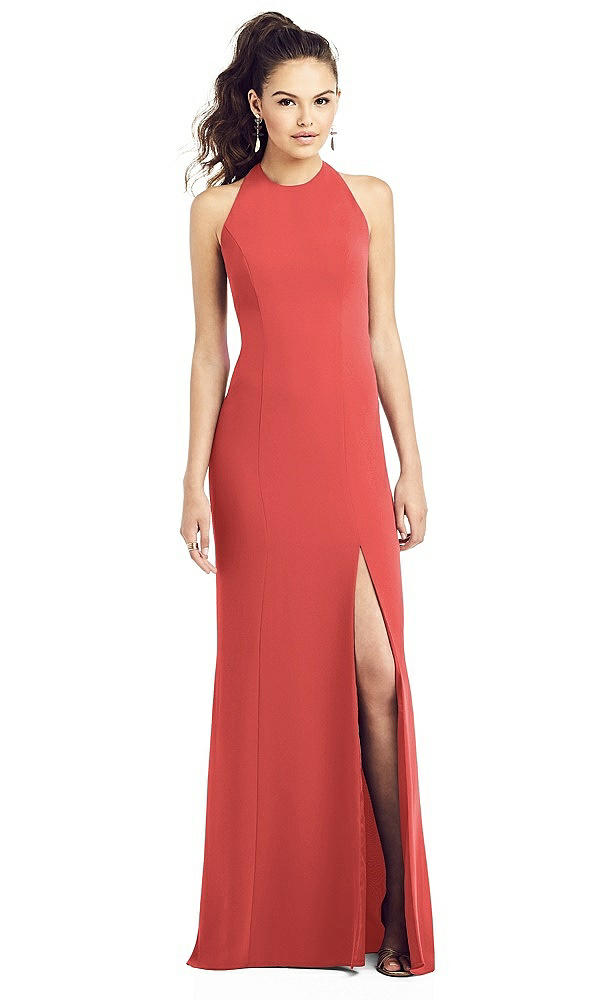 Front View - Perfect Coral Thread Bridesmaid UKTH020