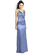 Front View Thumbnail - Periwinkle - PANTONE Serenity Thread Bridesmaid UKTH022