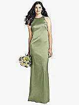 Rear View Thumbnail - Kiwi Sleeveless Open Twist-Back Maxi Dress