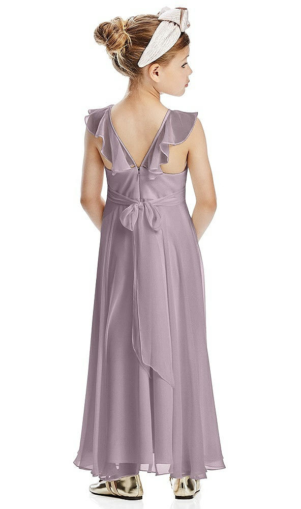 Back View - Lilac Dusk Flower Girl Dress FL4070