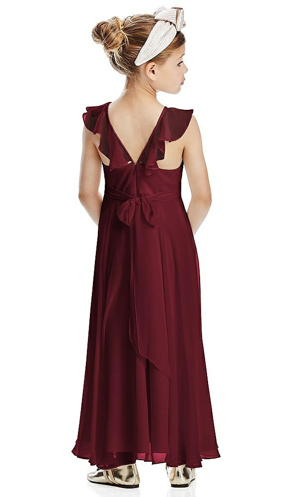 Back View - Cabernet Flower Girl Dress FL4070