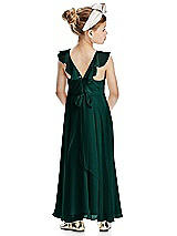Rear View Thumbnail - Evergreen Flower Girl Dress FL4070