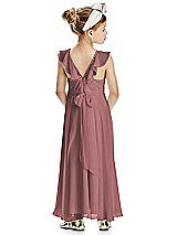 Rear View Thumbnail - Rosewood Flower Girl Dress FL4070