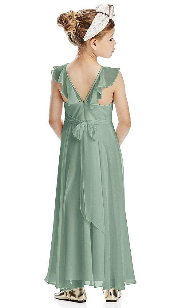 Back View - Seagrass Flower Girl Dress FL4070