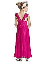 Rear View Thumbnail - Think Pink Flower Girl Dress FL4070