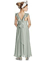 Rear View Thumbnail - Willow Green Flower Girl Dress FL4070