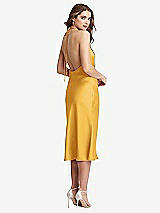 Rear View Thumbnail - NYC Yellow Cowl-Neck Convertible Midi Slip Dress - Piper