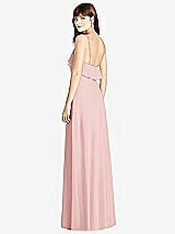 Rear View Thumbnail - Rose Ruffle-Trimmed Backless Maxi Dress