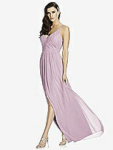 Front View Thumbnail - Suede Rose Deep V-Back Shirred Maxi Dress - Ensley