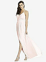 Front View Thumbnail - Blush Deep V-Back Shirred Maxi Dress - Ensley
