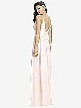 Rear View Thumbnail - Blush Deep V-Back Shirred Maxi Dress - Ensley