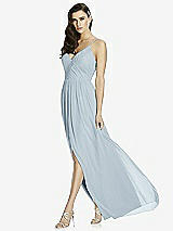 Front View Thumbnail - Mist Deep V-Back Shirred Maxi Dress - Ensley