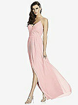 Front View Thumbnail - Rose Deep V-Back Shirred Maxi Dress - Ensley