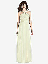 Front View Thumbnail - Butter Yellow Twist Halter Chiffon Maxi Dress - James